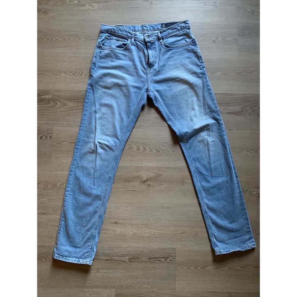 Roark Pants Adult 33x34 HWY 128 Blue Casual Straight Fit Jeans Travel Hiking Men